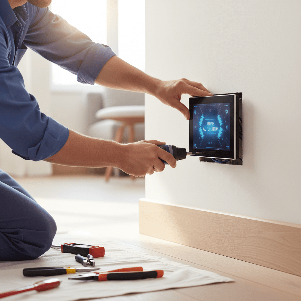 Smart home electrical components installation